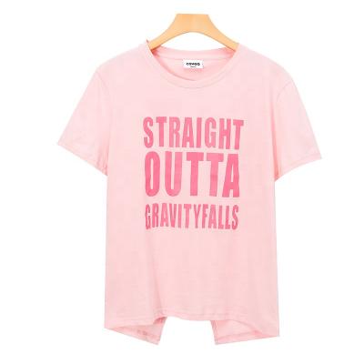 China Custom Simple Round Neck Drop Shoulder Women T Shirt Breathable Oversized Cotton Long T-shirt for sale