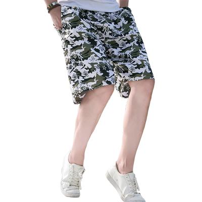 China Plus size summer shorts men's fashionable brand casual plus size beach pants printing five point pants for sale