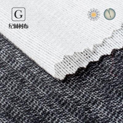 China 100% Cotton Woven Fusible Interlining /Poly Woven Shirt Collar Fusible Interlining Adhesive Interlining Fabric for sale