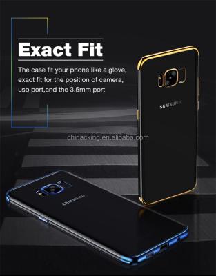 China Ultra Thin Soft TPU Case For Samsung Galaxy S8 S8 Plus Ultra Thin Soft TPU Electroplate Glossy Case Transparent Plating Case For Samsung Galaxy S8 S8 Plus Cases for sale