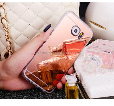 China Soft Plating Anti-Knock Mirror TPU Back Case Cover For Samsung Galaxy Note3/4/5 A5 A7 A8 J5 J7 2016 S3 S4 S5 S6 S6 S7 Edge Phone Case for sale