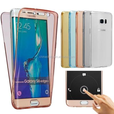 China Soft Transparent TPU 360 Degree Protection For Samsung Galaxy A3 A5 A7 2016 j1 j3 j5 j7 S6 S7 S6 Edge S8 S9 S10 Plus Clear Full Body Silicone TPU Big Main Body Phone Case for sale