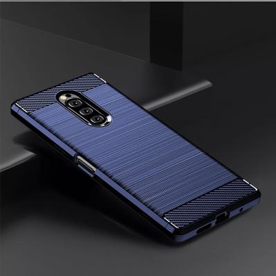 China Shockproof Carbon Fiber Cell Silicon Phone Case For HTC U11 Eyes Life One X2 Plus Desire 12 Plus U12 Life Mobile Phone Cover for sale