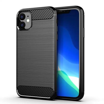 China Shockproof Carbon Fiber Mobile Phone Case For LG V50 V50S G6 G7 G8 G8X ThinQ Stylo 5 Stylo 6 V30 V40 V50 K30 K40 K50 Q6 Q7 Q8 Velvet Cover for sale