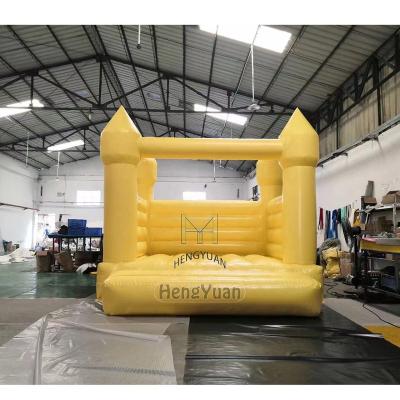 China Mint Yellow Matte White Pink PVC Hengyuan 13ft Bounce Castle Bounce Inflatables Purple Blue House For Wedding for sale