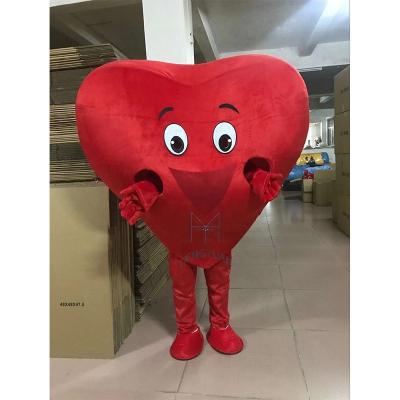 China Adult Party Hengyuan Size Heart Shape Mascot Costume,New Design Costume,Cheap Heart Mascot For Sale for sale