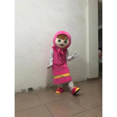 China Party Hengyuan Pictures Martha Bear Girls Mascot Costume Masha Ursa Grizzly For Adult Halloween Party Real for sale