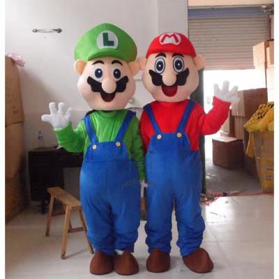 China Custom Super Hengyuan Mario Mascot Soft Fur Plush Party Mascot For Display Mascot Costumes for sale