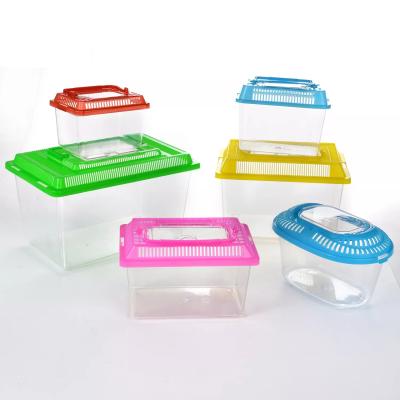 China Sustainable Small Square Fish Tank Plastic Pet Tank Aquarium For Fish for sale