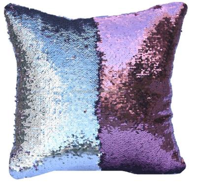 China Two Magical Environmental Material Eco-Friendly Reversible Mermaid Pillow/Fabric Amazing Handmade Anti-Apnea Glitter Tone for sale