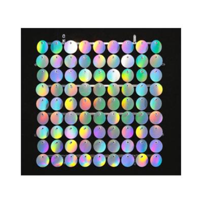 China Reversible Moisture Proof Sequin PET Glitter Holographic Film Shimmer Sequin Wall Panel for sale