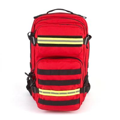 China Large capacity with unique red tactical backpack firefighter army backpack design reflective brand reflective backpack for sale