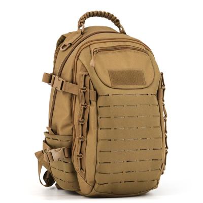 China 25L Wolf Brown Molle Tactical Waterproof Trekking Fishing Hunting Waterproof Bag Backpack Outdoor Military Backpacks for sale