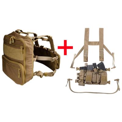 China Newest Flatpack D3 Durable/Modular/Waterproof OEM Chest Rig Vest Tactical Backpack with 5.56mm Magazine Pouch for sale