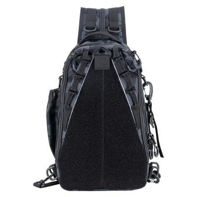 China UNIVERSAL Tactical Outdoor Shoulder Backpack Fishing Tackle Backpack Storage Bag Fishing Bag With Rod Holder for sale