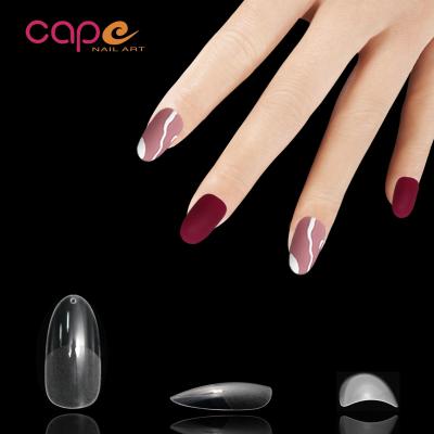 China New Style Semi Matte Short Round False Nails Transparent Design G.NAIL for sale