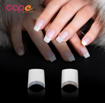 China Hot Selling Half Design Short Square French Fake Nail Knail Cover In Salon Artificial Nails 24pcs/box for sale