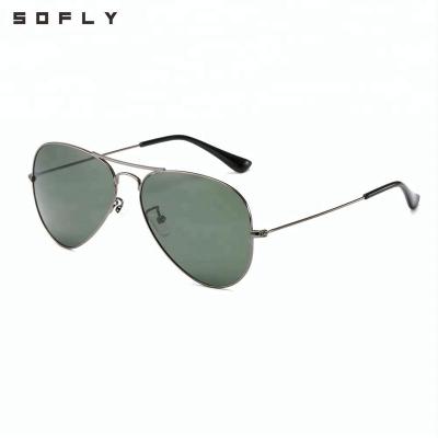 China Fashionable Hot Selling Lightweight And Flexible Classic 3025 Metal Sunglasses UV400 Protections for sale