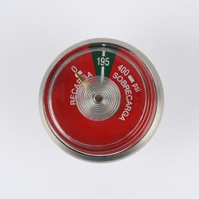 China Interna Brass Fire Extinguisher Stainless Steel Case High Quality Pressure Gauge for sale