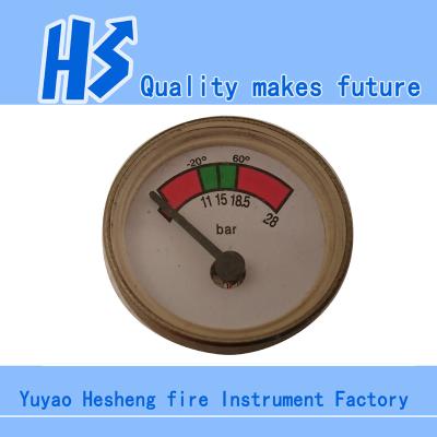 China Chrome Plated High Quality Brass Back Pressure Gauge For Fire Extinguisher Drone Tube Pressure Gauge for sale