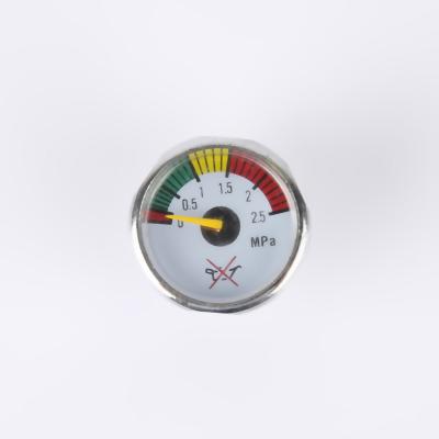 China Chrome Plated Brass Acetylene 2.5Mpa Pressure Gauge for sale