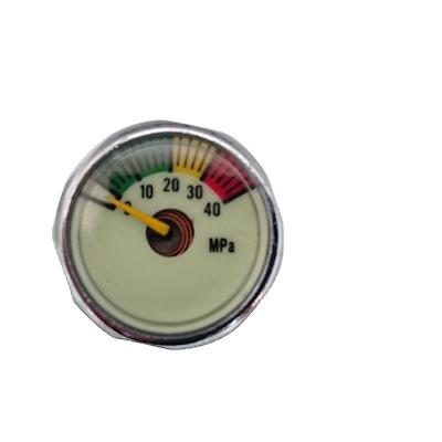 China Chrome Plated Brass High Quality 0-40Mpa Chrome Plated 1 Inch 25mm Mini Pressure Gauge for sale