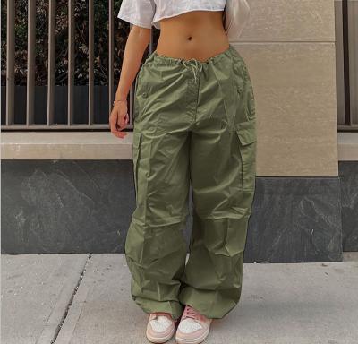 China New Style Women's Streetwear Pants Breathable Spring Sport Multi-pocket Loose Full-Length Overall Casual Pants for sale