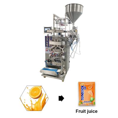 China Two Line Automatic Food Liquid Sachet Filling Packing Machine With Servo Pump for sale