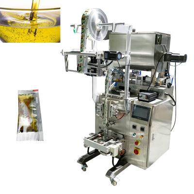 China High Speed ​​Multifunctional Food Soy Tomato Sauce 3-Side Heat Seal Packing Yogurt Filling Machine for sale