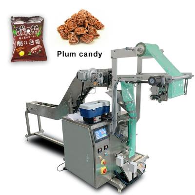 China Food green beans plum dried vegetable food snack vertical granule semi-automatic packaging machine for sale