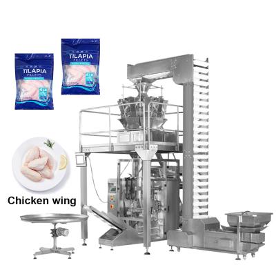 China Multihead Food Weighing Chicken Wings Automatic Pet Food Pellet Dried Fruit Packing Machine for sale