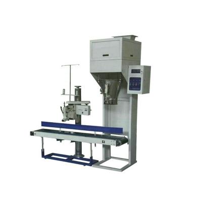 China Semi-automatic Food Rice Powder Weighing Gasket Filling Sewing Machine 5-50kg for sale