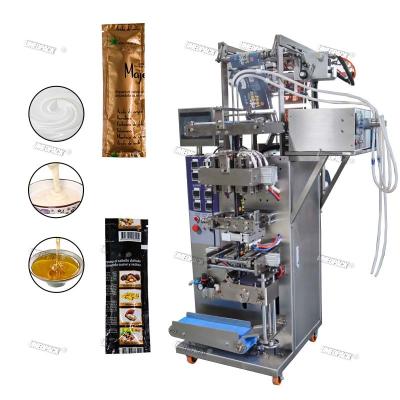 China Food Liquid 2 Lanes Machine High Speed ​​Sauce Sachet Automatic Packaging Packing Machine for sale