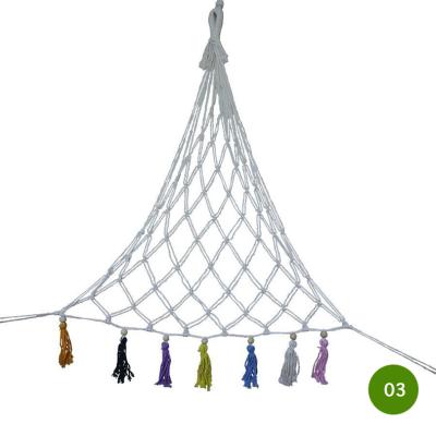 China Child Soft Toy Storage Net Stuff Macrame Toy Hammock For Play Room Kids Corner Room for sale