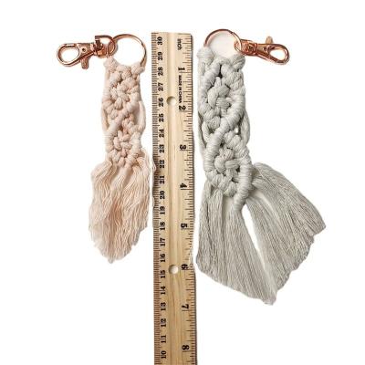 China Simply Boho Bridal Shower Decor Wedding Gifts Under 5 Macrame Pop It Cute Car Key Chain for sale