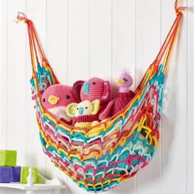 China Minimalist Crochet Hammock for Plush Boho Macrame Toy Net or Hammock for Stuff Animal Plush for sale