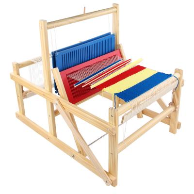 China DIY TOY Large Diy Hand Knitting Machine Wooden Creative Online Educational Toys For Children for sale