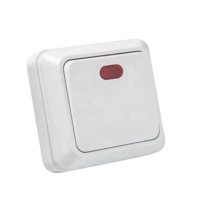 China ABS Surface European Type Wall Switch Wall Switch With Indicator for sale