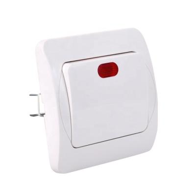 China ABS Wall Switch With Light / European Switch With Indicator for sale