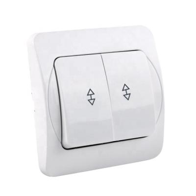 China ABS 2 Gang 2 Way Wall Switch In High Quality / European Wall Switch for sale