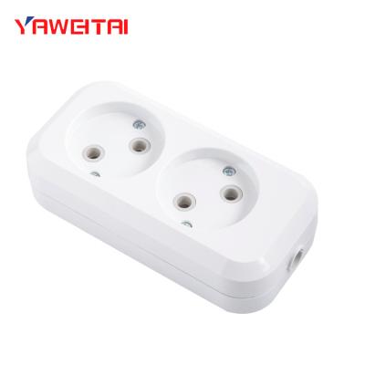 China Russia residential/general purpose multiple outlets 2 strip extension 2P socket/ABS material for sale