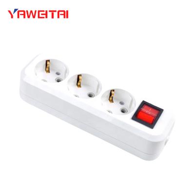 China Residential / General Purpose Europe Electrical Outlet 3 Strip With Kazakhstan Switch / Plug for sale