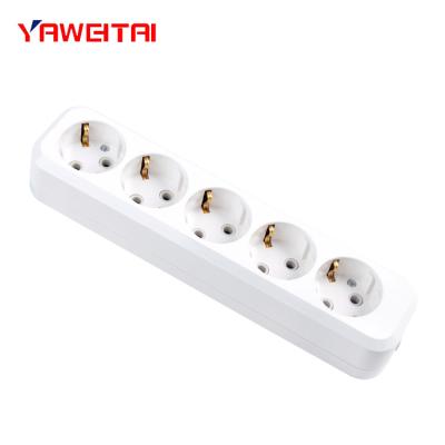 China Residential / General Purpose Europe Extension Socket 5 Strip /ABS & Copper for sale