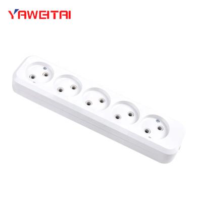 China Russia residential/general purpose multiple outlets 5 strip extension 2P socket/ABS material for sale