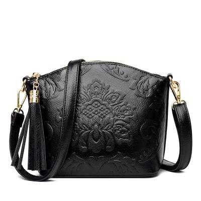 China High Quality Luxury Large Size Women Shoulder Bag Lychee Pattern Shoulder Bag Women Embossed Handbags Ladies Shoulder Purse Leather Medium Cross - Bags Bag mortuaries for sale