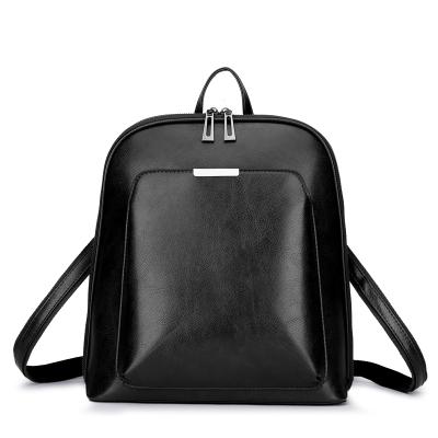 China Modern Designer Women Leather Backpack Simplicity Leather Backpack Can Be Crossed - Large Capacity Body School Bags For Teenager Girls Famous Brands for sale