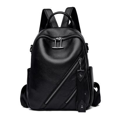 China New Office Genuine Leather Lightweight Listing Backpack Bag Large Capacity Ladies Toss Backpack Daily Use Daybag Duty Backpack For Women Bag for sale