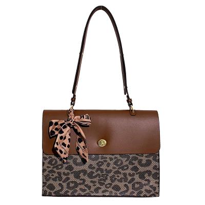 China Luxury Leopard Women Bag Handbags Top Good Price Handbags For Women Modern Side Cross - Body Bag Leather Trim Two Size Delicate Tote Sling Portable Bags for sale