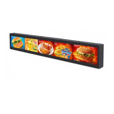 China 28'' Ultra Wide Stretched Displays Digital Signage For Supermaket Shelf Edge Advertising Player for sale