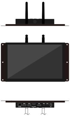 China Bluetooth 4.0 Android Advertising Player , Wall Mounted Digital Signage 10.1 Inch for sale